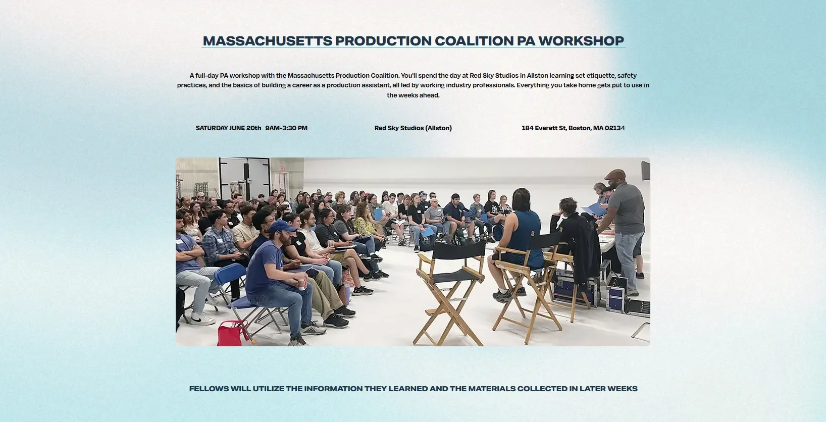 Live: PA workshop