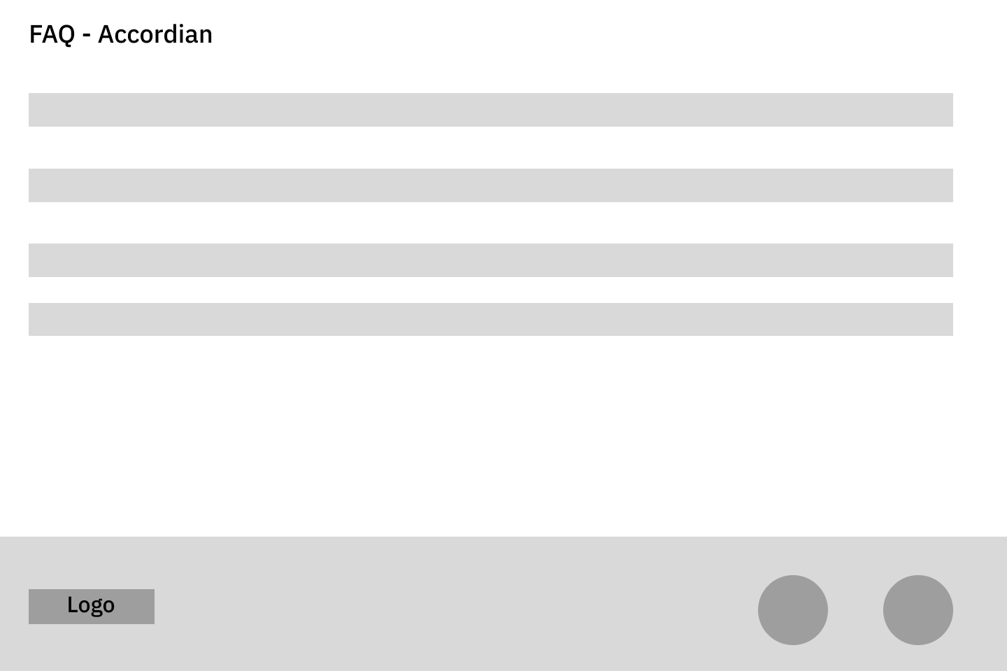 Lo-fi: FAQ accordion