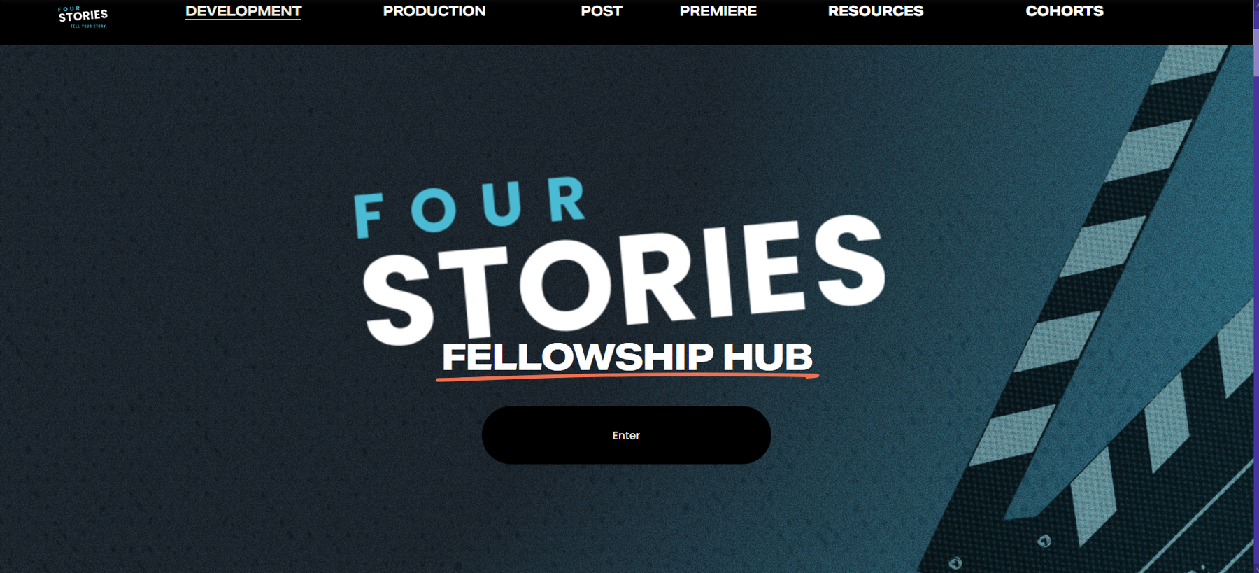 Fellows Hub desktop homepage