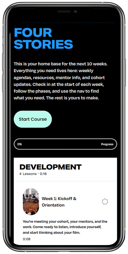 Fellows Hub mobile view