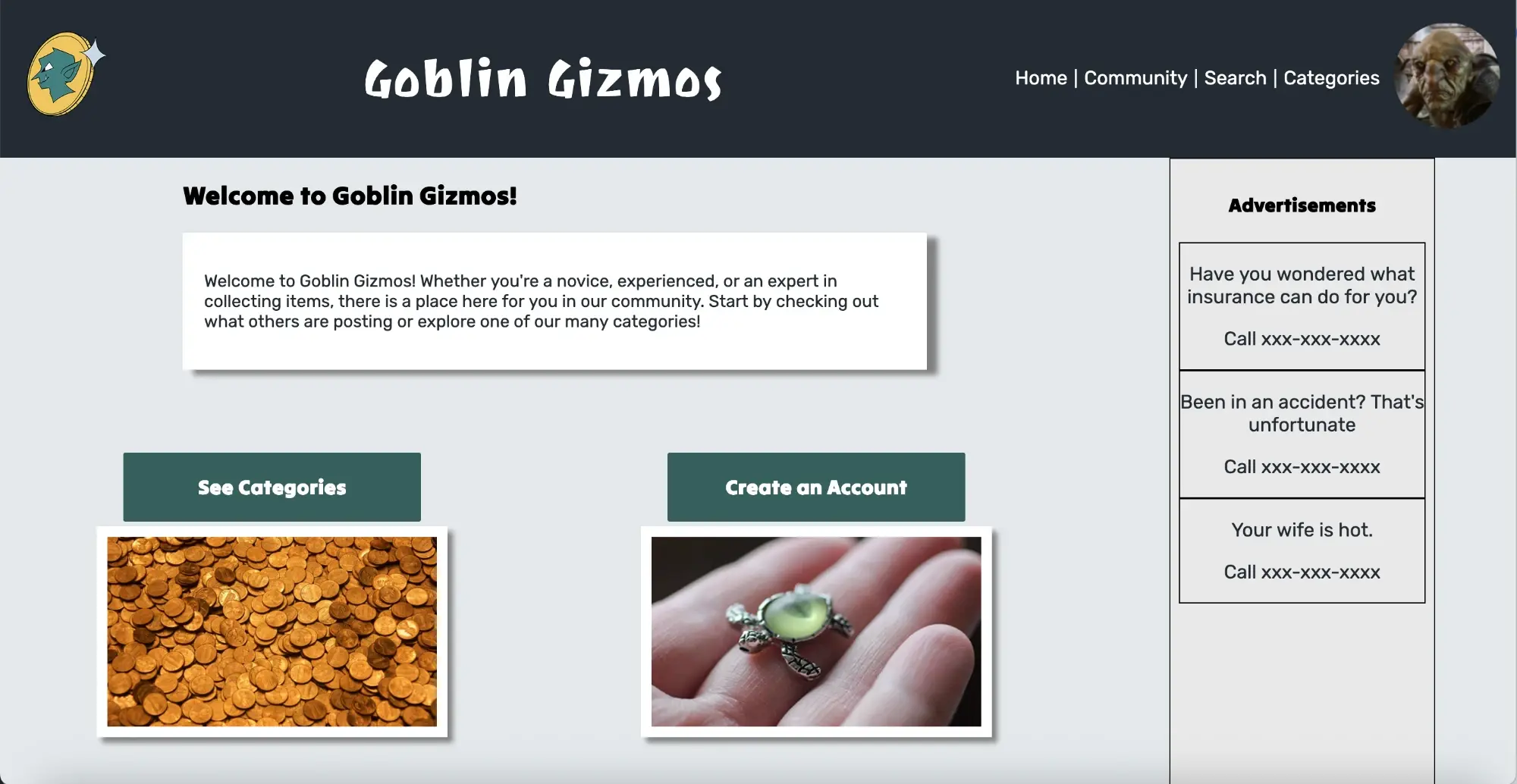 Responsive: home, desktop